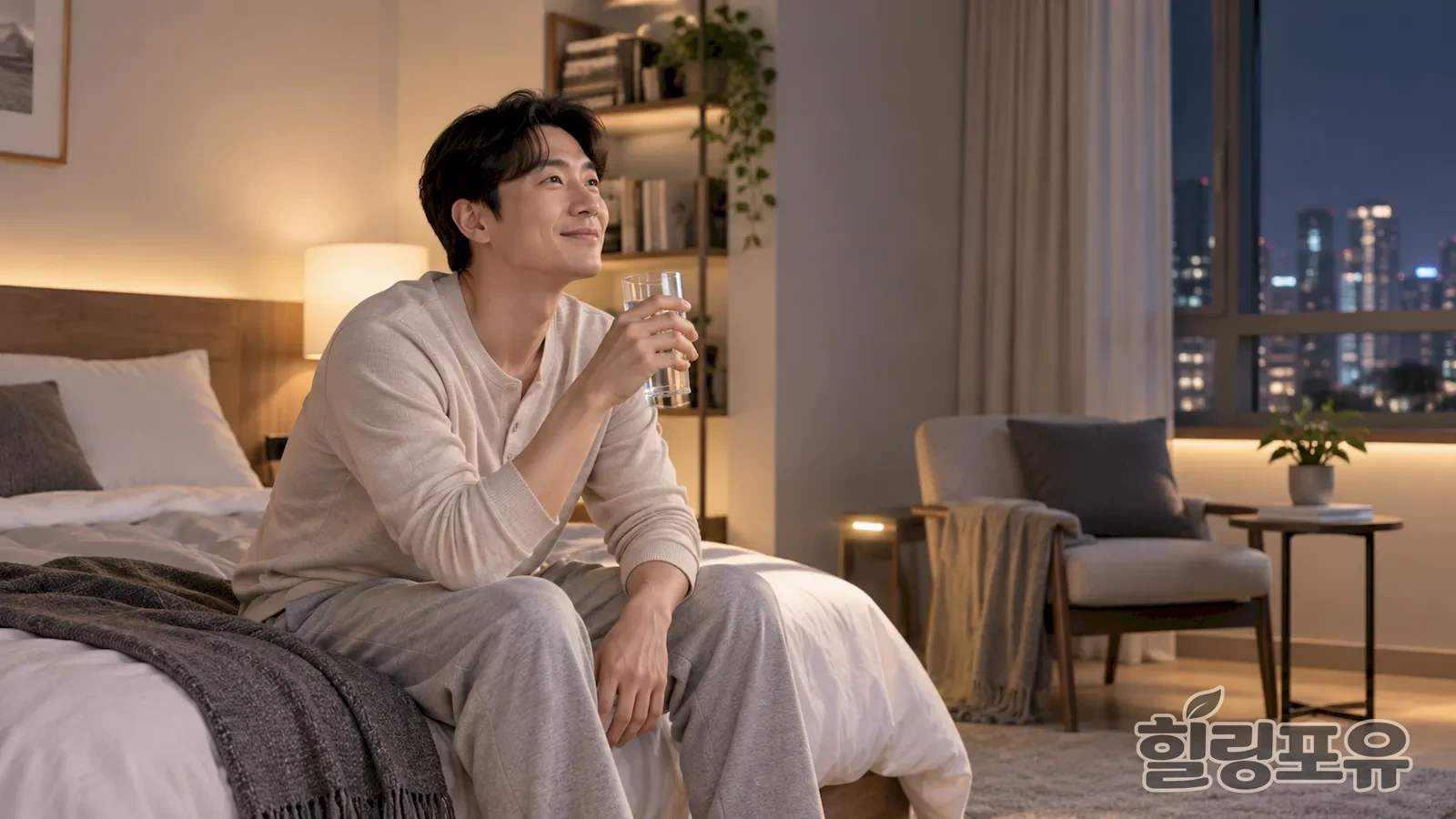 안산출장마사지 안내를 위한 편안한 실내 생활 공간 이미지