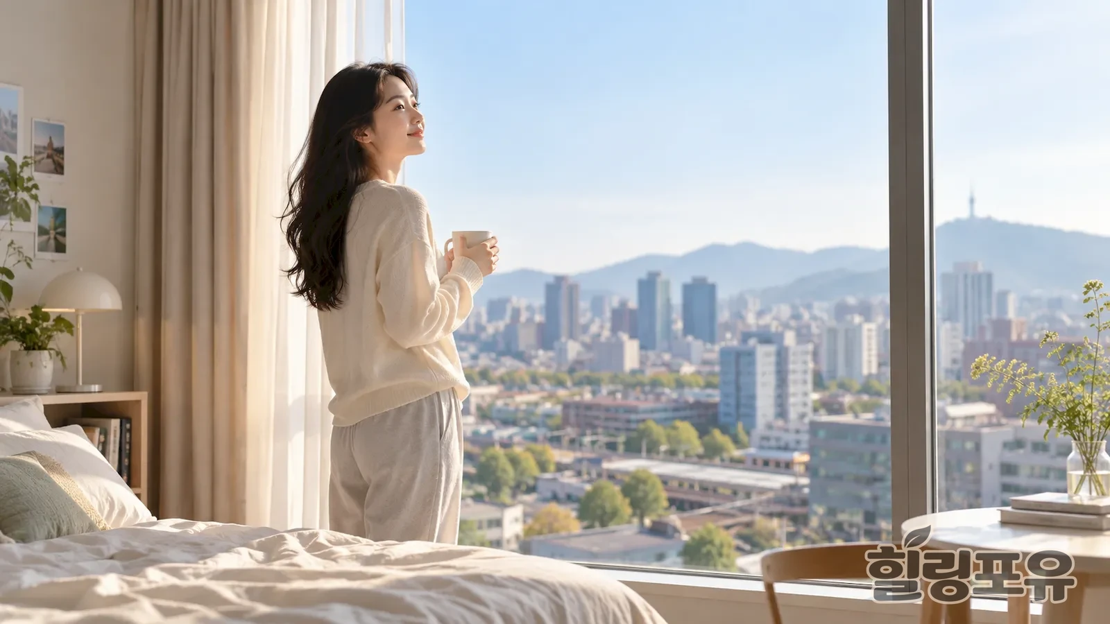 동대문구출장마사지 안내를 위한 편안한 실내 생활 공간 이미지