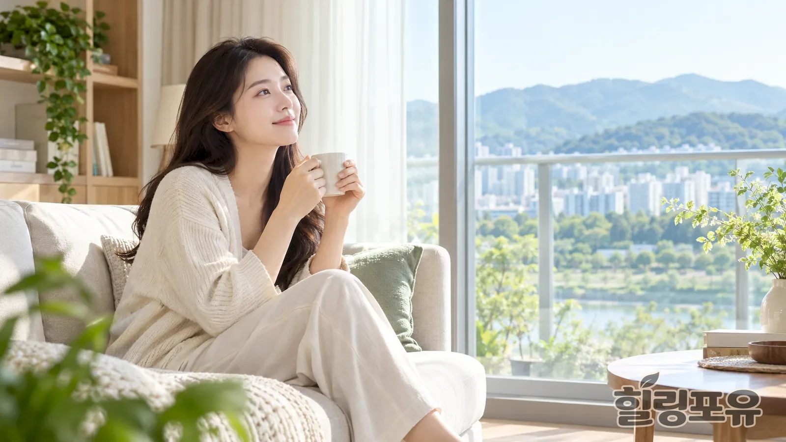 금천구출장마사지 안내를 위한 편안한 실내 생활 공간 이미지