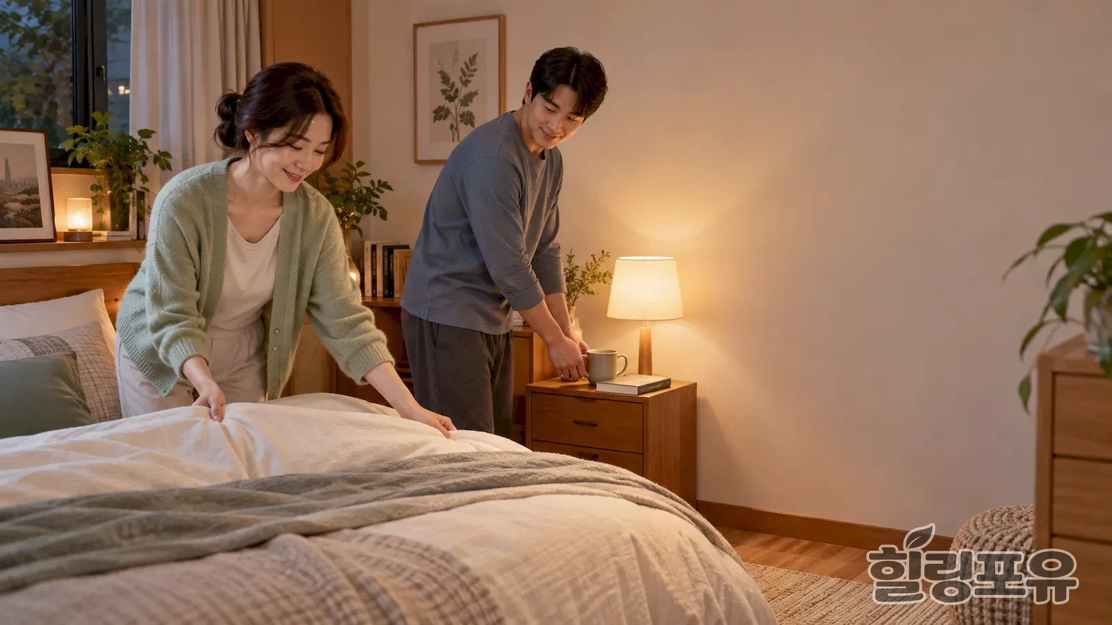 성동구출장마사지 안내를 위한 편안한 실내 생활 공간 이미지